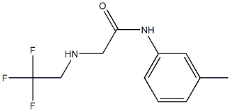 N-(3-methylphenyl)-2-[(2,2,2-trifluoroethyl)amino]acetamide 结构式