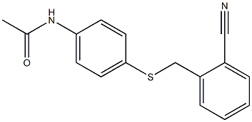 N-(4-{[(2-cyanophenyl)methyl]sulfanyl}phenyl)acetamide Structure