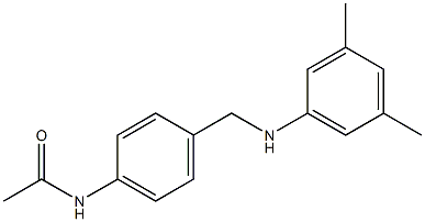 N-(4-{[(3,5-dimethylphenyl)amino]methyl}phenyl)acetamide,,结构式