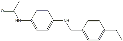 N-(4-{[(4-ethylphenyl)methyl]amino}phenyl)acetamide 化学構造式