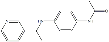 N-(4-{[1-(pyridin-3-yl)ethyl]amino}phenyl)acetamide Struktur