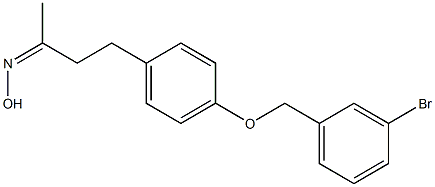 N-(4-{4-[(3-bromophenyl)methoxy]phenyl}butan-2-ylidene)hydroxylamine