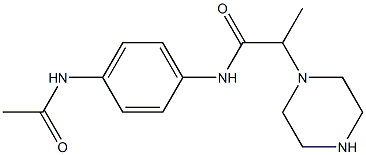 N-(4-acetamidophenyl)-2-(piperazin-1-yl)propanamide