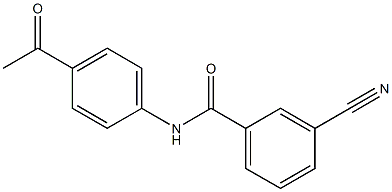 N-(4-acetylphenyl)-3-cyanobenzamide Structure