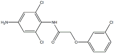 N-(4-amino-2,6-dichlorophenyl)-2-(3-chlorophenoxy)acetamide Struktur