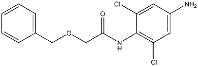 N-(4-amino-2,6-dichlorophenyl)-2-(benzyloxy)acetamide Struktur