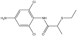 N-(4-amino-2,6-dichlorophenyl)-2-(ethylsulfanyl)propanamide Structure