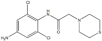 N-(4-amino-2,6-dichlorophenyl)-2-(thiomorpholin-4-yl)acetamide Structure