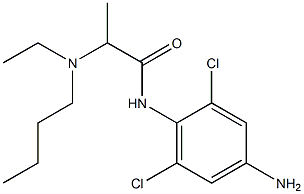 N-(4-amino-2,6-dichlorophenyl)-2-[butyl(ethyl)amino]propanamide Structure