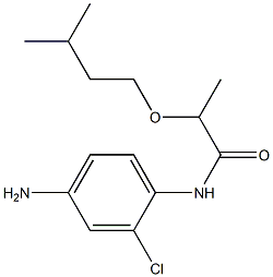 N-(4-amino-2-chlorophenyl)-2-(3-methylbutoxy)propanamide Structure