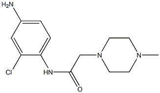 N-(4-amino-2-chlorophenyl)-2-(4-methylpiperazin-1-yl)acetamide Struktur