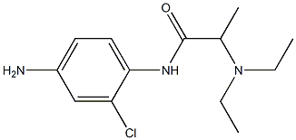 N-(4-amino-2-chlorophenyl)-2-(diethylamino)propanamide 化学構造式