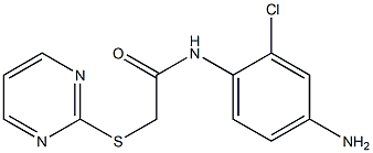 N-(4-amino-2-chlorophenyl)-2-(pyrimidin-2-ylsulfanyl)acetamide Structure