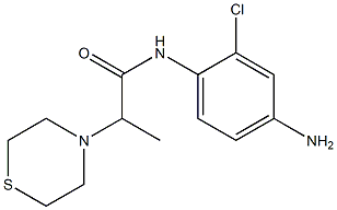 N-(4-amino-2-chlorophenyl)-2-(thiomorpholin-4-yl)propanamide Structure