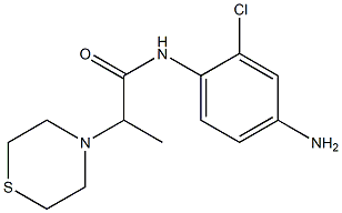 N-(4-amino-2-chlorophenyl)-2-(thiomorpholin-4-yl)propanamide Struktur