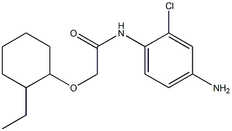 N-(4-amino-2-chlorophenyl)-2-[(2-ethylcyclohexyl)oxy]acetamide,,结构式