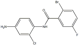 N-(4-amino-2-chlorophenyl)-2-bromo-5-fluorobenzamide 结构式