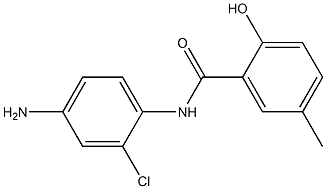 N-(4-amino-2-chlorophenyl)-2-hydroxy-5-methylbenzamide 结构式