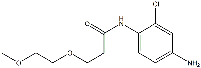 N-(4-amino-2-chlorophenyl)-3-(2-methoxyethoxy)propanamide Struktur