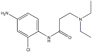 N-(4-amino-2-chlorophenyl)-3-(diethylamino)propanamide 结构式