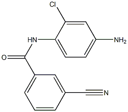 N-(4-amino-2-chlorophenyl)-3-cyanobenzamide,,结构式