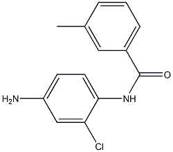 N-(4-amino-2-chlorophenyl)-3-methylbenzamide 化学構造式