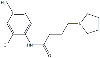 N-(4-amino-2-chlorophenyl)-4-pyrrolidin-1-ylbutanamide Struktur