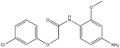 N-(4-amino-2-methoxyphenyl)-2-(3-chlorophenoxy)acetamide 结构式