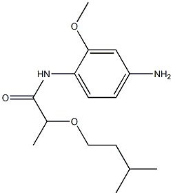 N-(4-amino-2-methoxyphenyl)-2-(3-methylbutoxy)propanamide Struktur