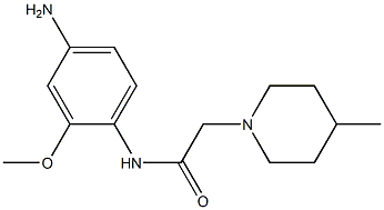 N-(4-amino-2-methoxyphenyl)-2-(4-methylpiperidin-1-yl)acetamide Struktur