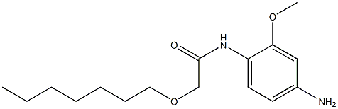 N-(4-amino-2-methoxyphenyl)-2-(heptyloxy)acetamide Structure