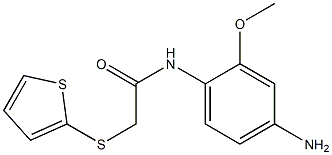 N-(4-amino-2-methoxyphenyl)-2-(thiophen-2-ylsulfanyl)acetamide Struktur
