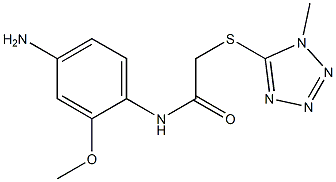  N-(4-amino-2-methoxyphenyl)-2-[(1-methyl-1H-1,2,3,4-tetrazol-5-yl)sulfanyl]acetamide