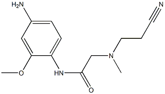 N-(4-amino-2-methoxyphenyl)-2-[(2-cyanoethyl)(methyl)amino]acetamide|