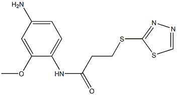 N-(4-amino-2-methoxyphenyl)-3-(1,3,4-thiadiazol-2-ylsulfanyl)propanamide|