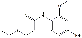 N-(4-amino-2-methoxyphenyl)-3-(ethylsulfanyl)propanamide Structure