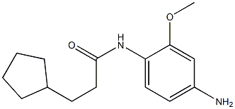 N-(4-amino-2-methoxyphenyl)-3-cyclopentylpropanamide Structure