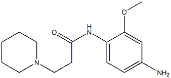 N-(4-amino-2-methoxyphenyl)-3-piperidin-1-ylpropanamide Structure