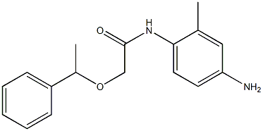 N-(4-amino-2-methylphenyl)-2-(1-phenylethoxy)acetamide Struktur