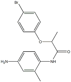 N-(4-amino-2-methylphenyl)-2-(4-bromophenoxy)propanamide Structure