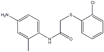N-(4-amino-2-methylphenyl)-2-[(2-chlorophenyl)sulfanyl]acetamide Structure