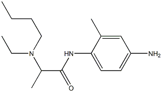 N-(4-amino-2-methylphenyl)-2-[butyl(ethyl)amino]propanamide Structure