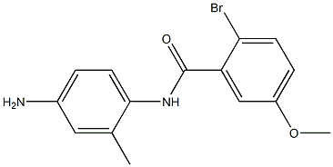 N-(4-amino-2-methylphenyl)-2-bromo-5-methoxybenzamide Struktur