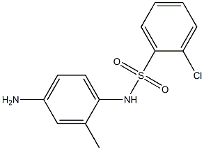N-(4-amino-2-methylphenyl)-2-chlorobenzene-1-sulfonamide,,结构式