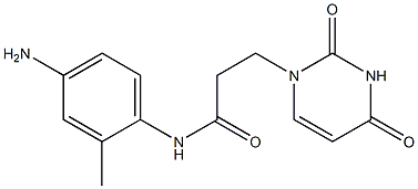 N-(4-amino-2-methylphenyl)-3-(2,4-dioxo-1,2,3,4-tetrahydropyrimidin-1-yl)propanamide Struktur