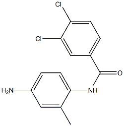N-(4-amino-2-methylphenyl)-3,4-dichlorobenzamide 化学構造式