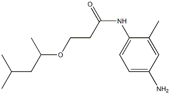 N-(4-amino-2-methylphenyl)-3-[(4-methylpentan-2-yl)oxy]propanamide 结构式