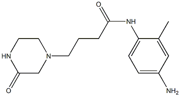 N-(4-amino-2-methylphenyl)-4-(3-oxopiperazin-1-yl)butanamide Struktur