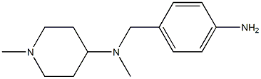 N-(4-aminobenzyl)-N,1-dimethylpiperidin-4-amine Structure