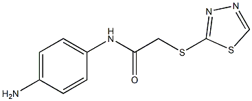 N-(4-aminophenyl)-2-(1,3,4-thiadiazol-2-ylsulfanyl)acetamide